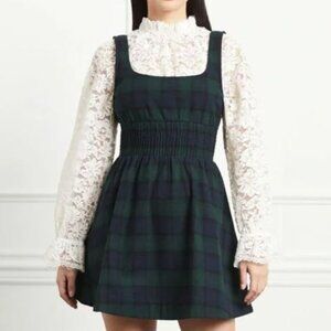 HILL HOUSE - CHER DRESS (BLACKWATCH TARTAN, M)